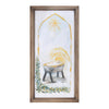 Framed Christmas manger nativity wall art
