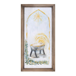 Framed Nativity Scene Wall Decor – Christmas Manger Art 23.5"H by Melrose