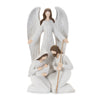 Holy Family with Angel resin Christmas statue