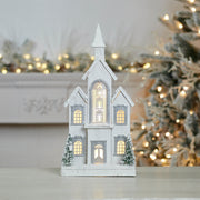 Christmas Decorative Village Church – LED Wooden – 22.25