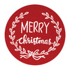 round metal christmas sign