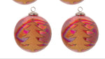 Christmas tree etched ornament