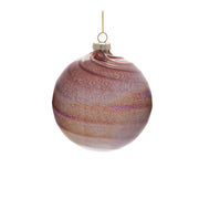 swirl glass ornament close up