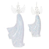 Iridescent Glass Angel Ornaments – Glam Holiday Decor Set