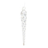 Clear Glass Icicle Ornaments – Set of 24 Glam Holiday Decor