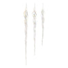 Clear Glass Icicle Ornaments – Set of 18 Glam Holiday Decor