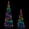 Multicolor LED Holiday Tree Forms – Set of 2