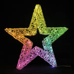 Plug-In LED Star 22.5"H Multicolor Holiday Display by Melrose