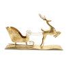 Gold Deer with Sleigh Holiday Decor – Glam Tabletop Accent