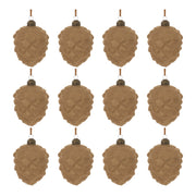 Woodland Pinecone Ornaments – Glass Holiday Decoration Set