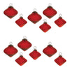 Christmas Glass Diamond Ornament Set of 12 2.5"H by Melrose
