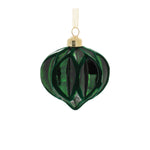Forest Green Velvet Ornaments – Modern Holiday Display