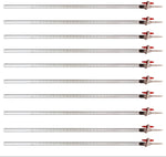 Acrylic Laboratory Burette 32.25" H With PTFE Interchangeable Stopcock 50 mL Pack Of 10 by GSC International Inc.