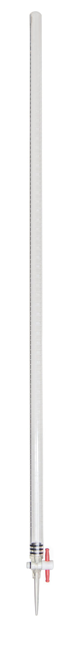 Research Acrylic Burette 32.25" H With PTFE Interchangeable Stopcock 100 mL by GSC International Inc.