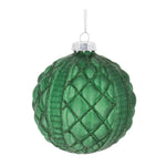 Christmas Contemporary Glass Ball Ornament Glitter Frosted 3 Inch Height Set of 12 by Melrose