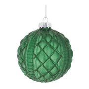 Christmas Contemporary Glass Ball Ornament Glitter Frosted 3 Inch Height Set of 12 by Melrose