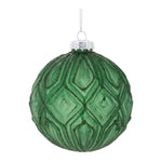 Christmas Glass Hanging Ball Ornament Glitter Frosted 3 Inch Height Set of 12 by Melrose