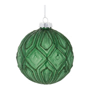Christmas Glass Hanging Ball Ornament Glitter Frosted 3 Inch Height Set of 12 by Melrose