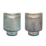 Scented Soy Candle Set of 2 – Frosted Glass Holders – 5" H For Indoor Home Fragrance by Melrose