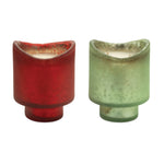 Scented Soy Candle Set of 2 – Frosted Glass Holders – 5" H – For Indoor Home Fragrance by Melrose