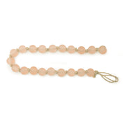 Frosted Glass Bead Holiday Garland Set – Pink and Beige