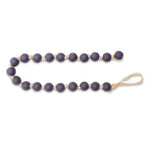 Frosted Glass Bead Garland (Set of 2) 23.75"L – Blue Grey Glass Jute Farmhouse Holiday Decor By Melrose