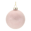 Beaded Glass Ball Christmas Ornaments – Set of 12 Pink