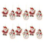 Playful Holiday Ornaments – Santa and Snowman Cookie Collection