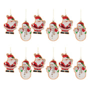 Playful Holiday Ornaments – Santa and Snowman Cookie Collection