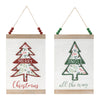 wood christmas banner