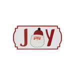 Joy Noel Believe Wall Plaques 6"H Iron White Red Green Holiday Wall Decor Set of 3 by Melrose