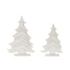 Rustic Wood Pine Tree Décor Set – Farmhouse Holiday Tabletop Accents
