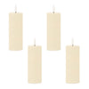 Indoor LED Ivory Pillar Candles Set of 4 5"H by Melrose