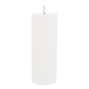 White Flameless Pillar Candles Set of 2 Indoor Decor