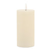 Cream Flameless Pillar Candles Set of 2 Indoor Decor