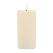Cream Flameless Pillar Candles Set of 2 Indoor Decor