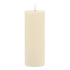 Cream Flameless Pillar Candles Set of 2 Indoor Decor