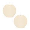 Ivory Flameless LED Round Candle Set – Wax Finish – 4 in Height – Home Styling by Melrose
