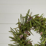 Christmas Traditional Pine Wreath Plastic 24