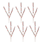 Christmas Home Decor Spray – Metal Sleigh Bell Accent 33" Height, Set of 6 by Melrose