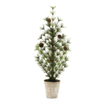 Artificial Potted Christmas Tree Mini Seasonal Decor 24" H by Melrose