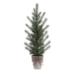 Farmhouse Mini Pine Tree Set of 2 - 23.5" H Rustic Christmas Decor by Melrose