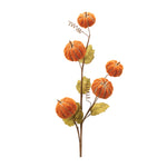Plush Fall Pumpkin Spray Set of 2 - 30.5" H Indoor Autumn Decor by Melrose