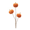 Fall pumpkin stem spray with wired branches