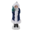 Christmas santa figurine blue outfit tabletop display