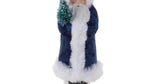 Holiday santa figurines paper pulp indoor decor
