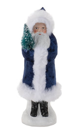 Indoor holiday santa figurines modern color palette
