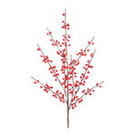 Ilex Berry Spray (Set of 4) – 29"H Red & Brown Faux Holiday Stems for Christmas Decor by Melrose