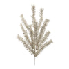 Silver Glitter Pine Sprays Set of 6