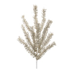 Glittered Pine Spray (Set of 6) – 35"H Silver & Champagne Faux Pine Holiday Decor by Melrose